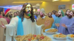 jesus goes to golden corral buffet