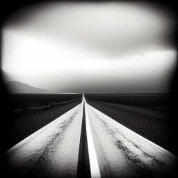 desert, storming, shades of gray, road, landscape