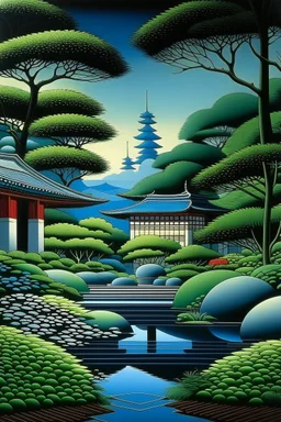 zen garden STYLE OF Hiroshi Nagai