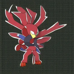 one steel and poison type Pokemon, tiny, ferrous, dark in color scheme, fully visible, Ken Sugimori, pokemon