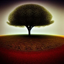 abstract land tree