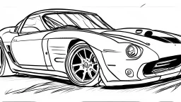 car drawing without color for coloring