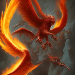 evil bloodthirsty Phoenix