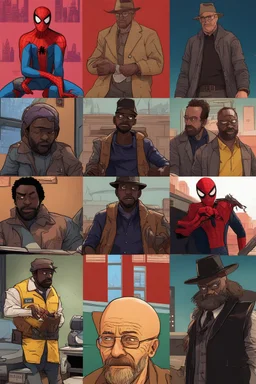 Spiderman into the Spider-verse x Breaking Bad x Arkham Asylum x Read Dead Redemption 2