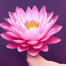 beautiful pink flower lotus