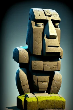 moai easter island golem robot