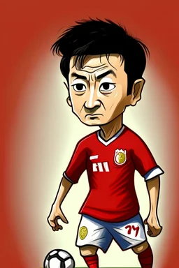 Hwang Hee-chan Footballer cartoon 2d