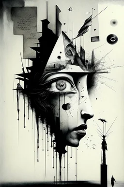 Asynchronicity, neo-surrealism, Dada, ink, and the like.