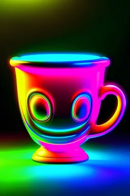 cartoon cup pfp character detailed humanoid neon