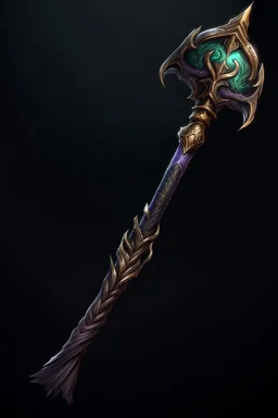 A sorceress evil staff