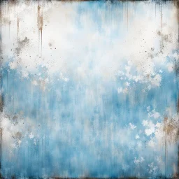 Hyper Realistic Sky-Blue & White Grungy-Rustic-Metallic-Background