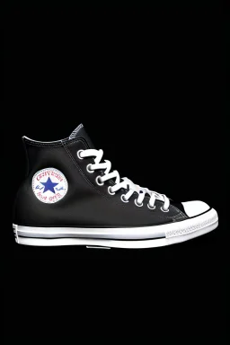 A black converse sneaker