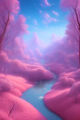 pink river