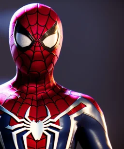 spider man, miles morales, half mask on, half face visible