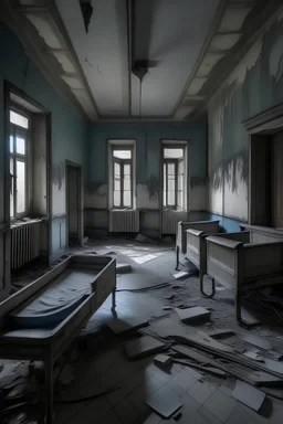 Mental asylum abandoned with ghosts