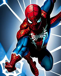 spider-man as DC blue lantern