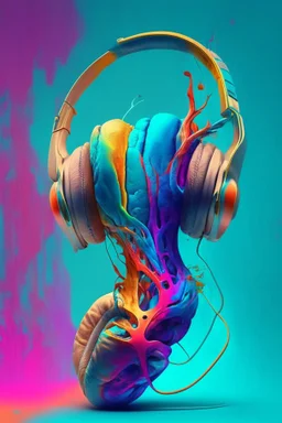 /imagine prompt: headphones, anatomy, colorful