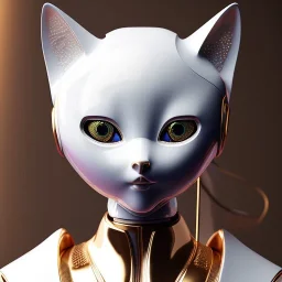 beautiful smooth realistic Japanese robot cat girl figure, extremely sharp detail, finely tuned detail, ultra high definition, 8 k, unreal engine 5, ultra sharp focus, accurate wings, in flying mode centered.