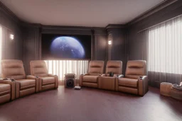 a dedicated home cinema room