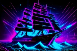 laker, frieghter, synthwave, many lasers