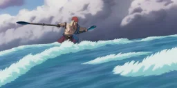 Kratos fighting Poseidon