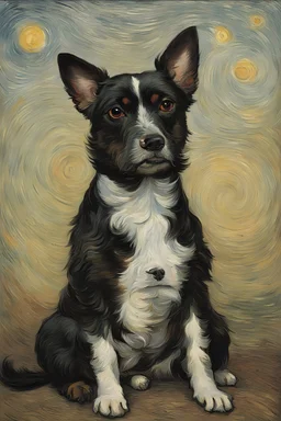 Portrait of a dog by Van Gogh