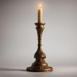 From the film “Beauty and the Beast” the candlestick on a light background