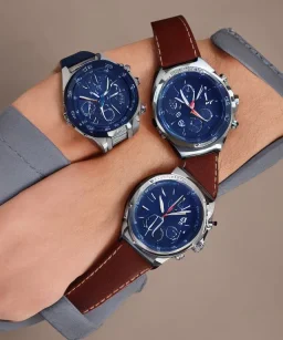 wristwatch chronograph deep blue galaxy rust