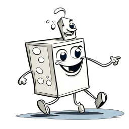 dancing milk carton cartoon