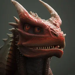 red dragon, dragon portrait, portrair, dragon head, dragon face, big eyes, fangs, dragon with horns, 8k resolution, high-quality, fine-detail, fantasy, incredibly detailed, ultra high resolution, 8k, complex 3d render, cinema 4d