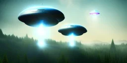 extra-terrestrial, 8K, photo realistic, highly detailed, lught ufo, light colors