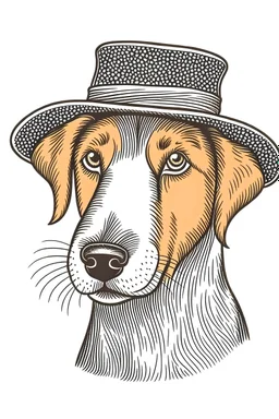 You can draw a dog with a hat.