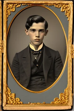 Extremely rich young guy portrait 1880s