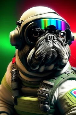 glaz from Rainbow Six Siege as a pug