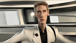 شخص جسمو عادي وصوتو رفيع قليلا ووجهو طولي