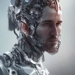 portrait,perfect face lionel messi, robot,realistic, intriacte detail, sci-fi fantasy style, volumetric lighting, particales,highly detailed,cinamatic, deep colours,8k