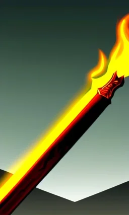 full fire sword with background