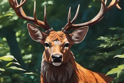 Shadow in 8k realistic anime e drawing style, close picture, Deer them, neon color, intricate details, highly detailed, high details, detailed portrait, masterpiece,ultra detailed, ultra quality