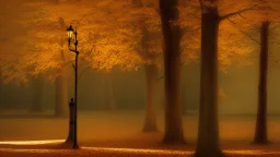 fall tree wonder Street light by Andrea del sarto