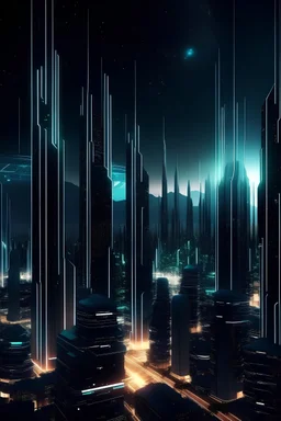 "Imagine an image of a futuristic cityscape, with towering skyscrapers illuminated by the glow of ASIC miner applications, symbolizing the technological advancement and impact of mining on society."