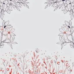 3d flower illustration aesthetic background