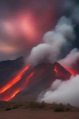 close-up, Head and shoulders portrait of the red blur extremely colorful, multicolored lightning, outer space, planets, stars, galaxies, fire, explosions, smoke, volcanic lava, craggy mountain peaks in the background, 32k UHD, 1080p, 1200ppi, 2000dpi, digital photograph