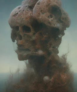 neural network. oil on canvas, beksinski