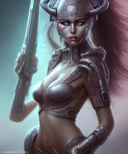 Sexy alien warrior female full image