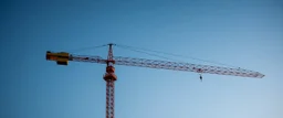 construction crane with wings