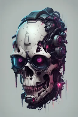 cyberpunk skull
