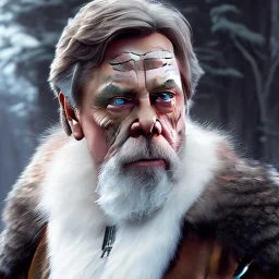 mark hamill, blue eyes, art by luis royo and greg rutkowski, portrait shot, concept art, insane detail, ray tracing, photorealism, 8k, octane render, depth of field, backlight