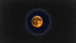 Moon in a starry sky