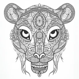 amazing animals, each art has an imaginary one animal, Strange, imaginative, mandala coloring sheet, full view, don't draw repeated image again, realistic, only draw lines, coloring book, clean line art, –no sketch, color, –ar 3:4, white background, minimalistic black lines, minimal black color, low level black colors, coloring page, avoid thick black colors, thin black line art, avoid colors, perfect shape, perfect clear lines,