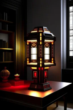 gaming table lamp inspired by palace, modern design,